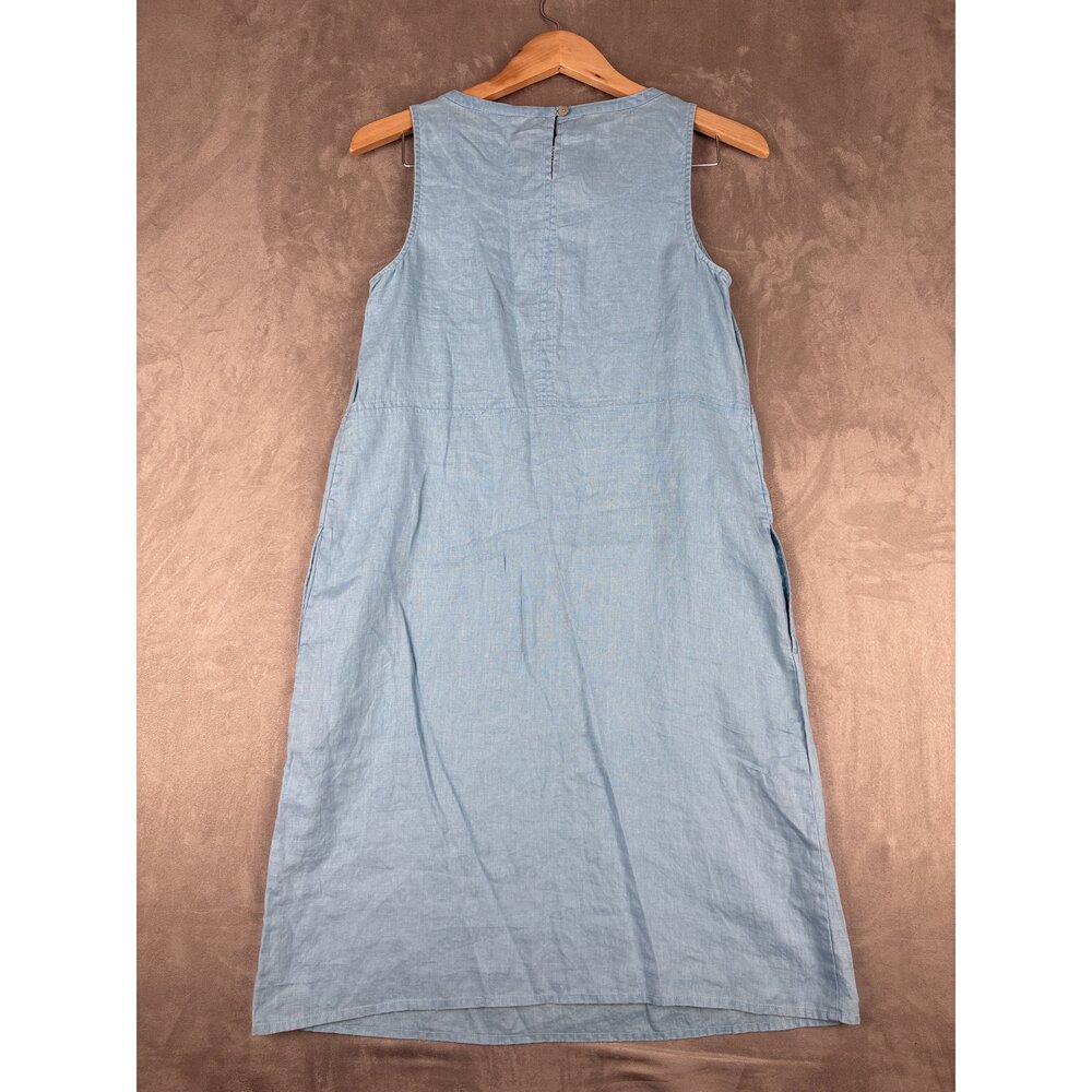 J. Jill Light Blue Sleeveless Midi Dress XS - Picture 3 of 10